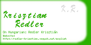 krisztian redler business card